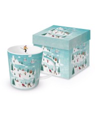 "St. Moritz" Kubek Porcelanowy w Ozdobnym Pudełku 350 ml