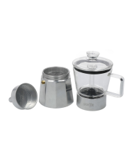 La Cafetière Szklany Ekspres do Kawy Verona Srebrny 290 ml