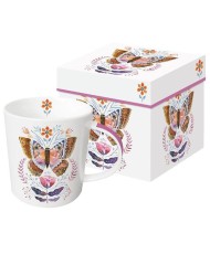 Kolorowy Motyl Kubek Porcelanowy w Ozdobnym Pudełku 350 ml