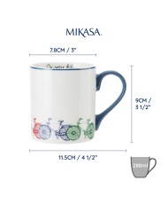 Mikasa Rowery Kubek Porcelanowy 280 ml