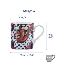 Mikasa Leniwiec Kubek Porcelanowy 280 ml