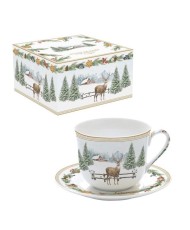 Jeleń Filiżanka Porcelanowa w Ozdobnym Pudełku 400 ml