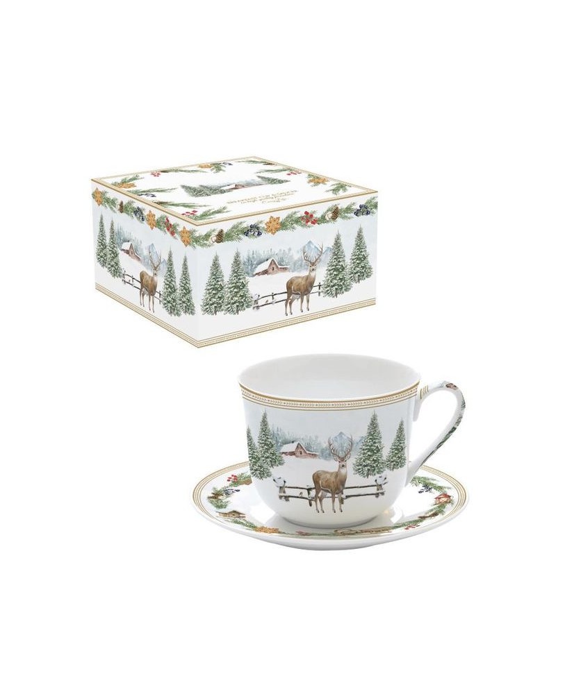 Jeleń Filiżanka Porcelanowa w Ozdobnym Pudełku 400 ml