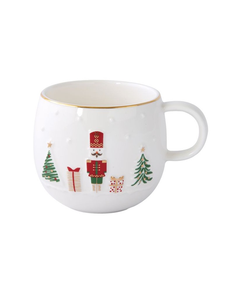 Magia Świąt Dziadek do Orzechów Kubek Porcelanowy w Ozdobnym Pudełku 400 ml