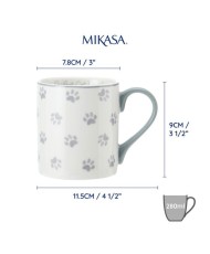 Mikasa Kocie Łapki Kubek Porcelanowy 280 ml