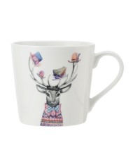 Zwierzęta Jeleń Kubek Porcelanowy 380 ml