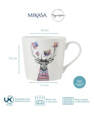 Zwierzęta Jeleń Kubek Porcelanowy 380 ml